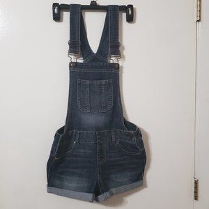 Dark Denim Shorts Overalls by Blue Spice Size 1